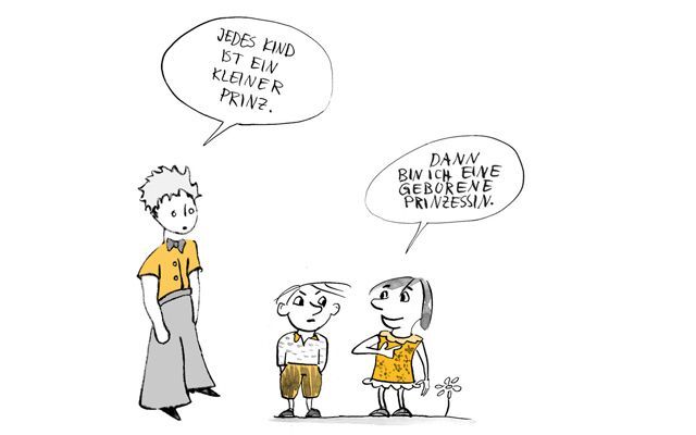 Illustration Jedes Kind ist ein kleiner Prinz
