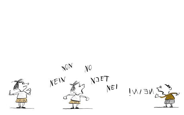 Illustration Kinder streiten 