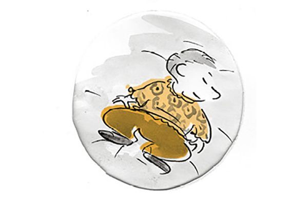 Illustration Kind schläft friedlich.