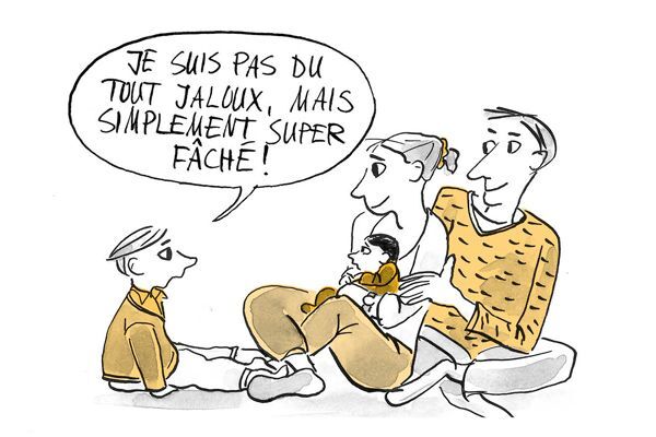 Illustration L'enfant n'est pas jaloux, mais en colère