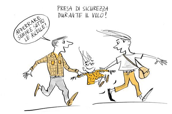 I genitori fanno oscillare il bambino 