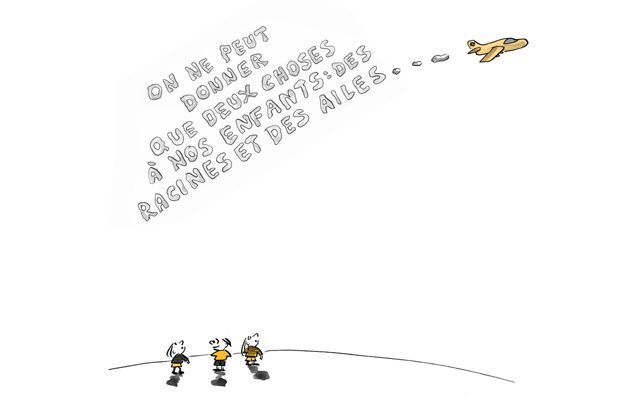 Illustration Slogan sur les enfants