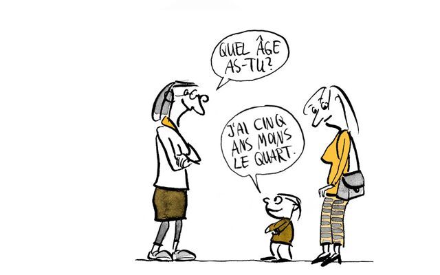 Illustration On demande à l'enfant son âge