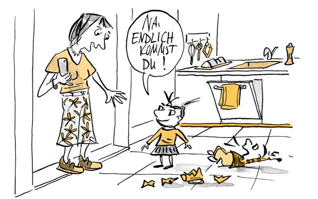 Illustration "Na endlich kommst du!"