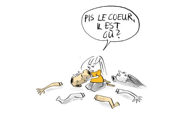 Illustration Un enfant démonte une poupée de jeu