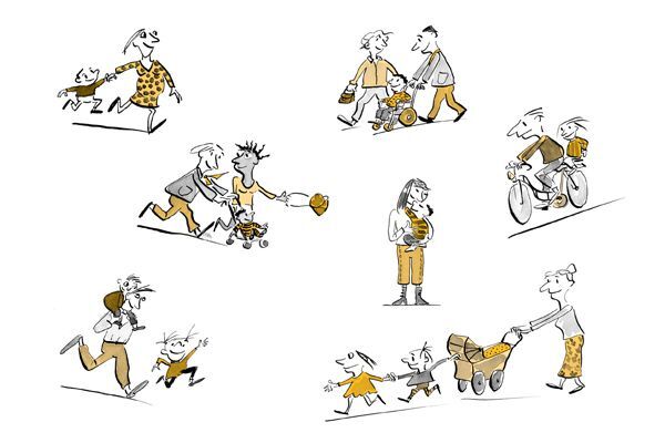 Illustration La vie de famille 