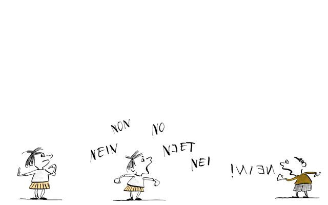 Illustrazione I bambini discutono