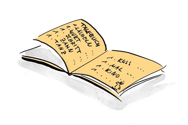 Illustration Kindertagebuch.